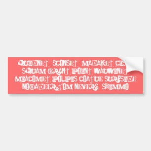 ACKnowledge Nantucket Places Bumper Sticker