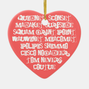 ACKnowledge Nantucket Places Ceramic Ornament