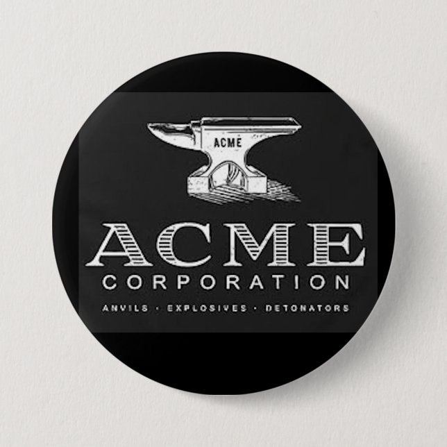 ACME Corporation 3 Inch Round Button (Front)