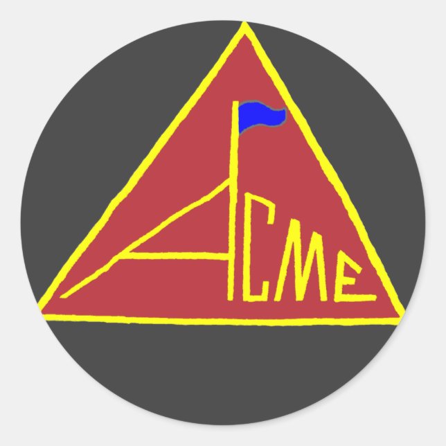 ACME_Flag-Sticker Classic Round Sticker (Front)
