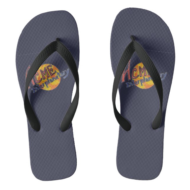 ACME Interplanetary Flip-Flops (Navy) Flip Flops (Footbed)