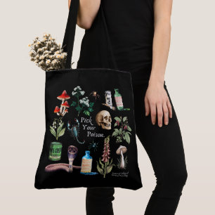 ACMT Vintage Pick Your Poison Black Tote