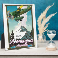 Aconcagua Argentina travel poster