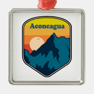 Aconcagua Sunrise Metal Ornament