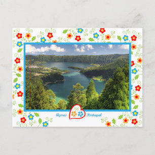 Açores Island - The Sete Cidades lagoon Postcard