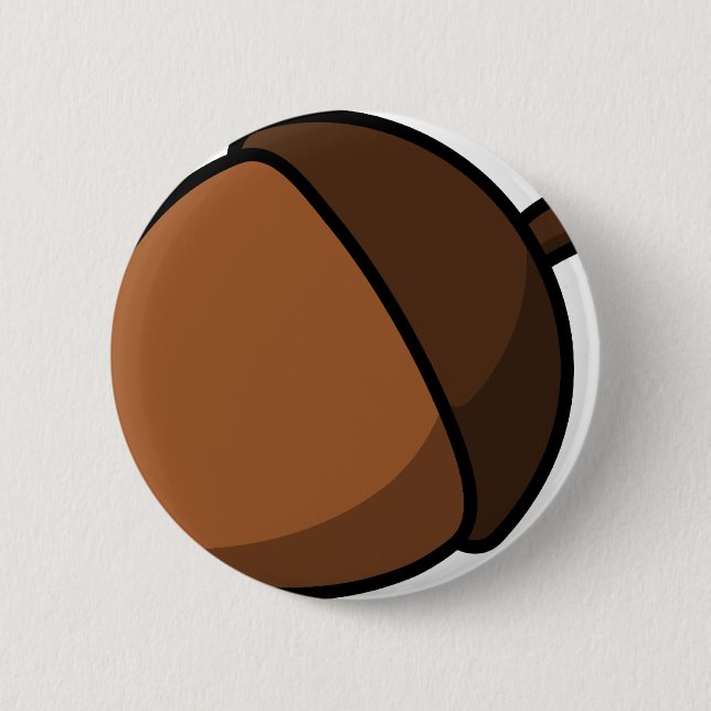 Acorn 2 Inch Round Button (Front)