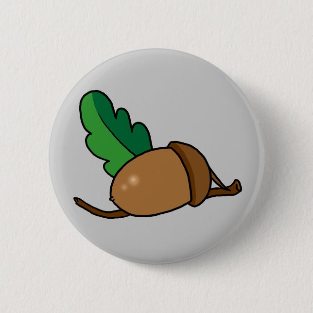 Acorn 2 Inch Round Button (Front)
