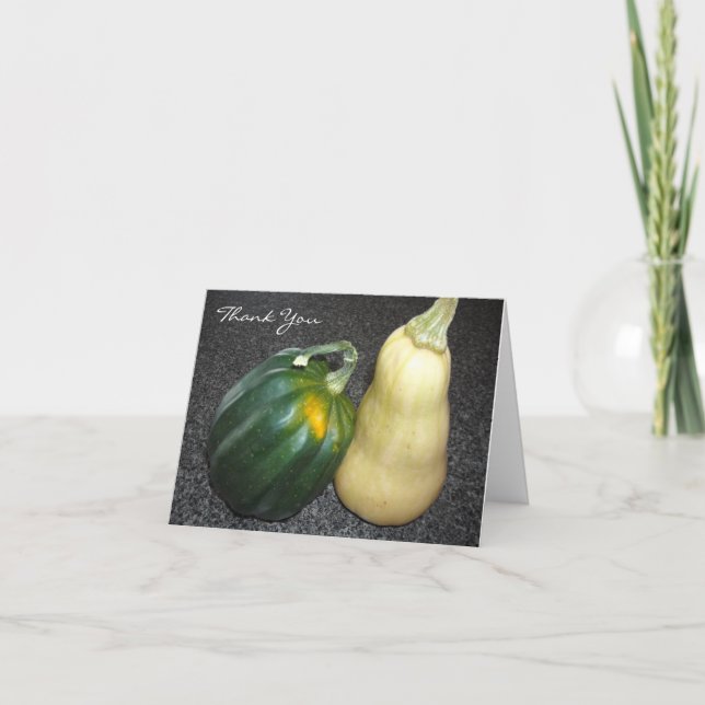 Acorn and Butternut Squash Thank You Card (Front)
