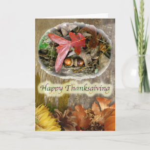 Acorn and Oak Leaf Thanksgiving Card