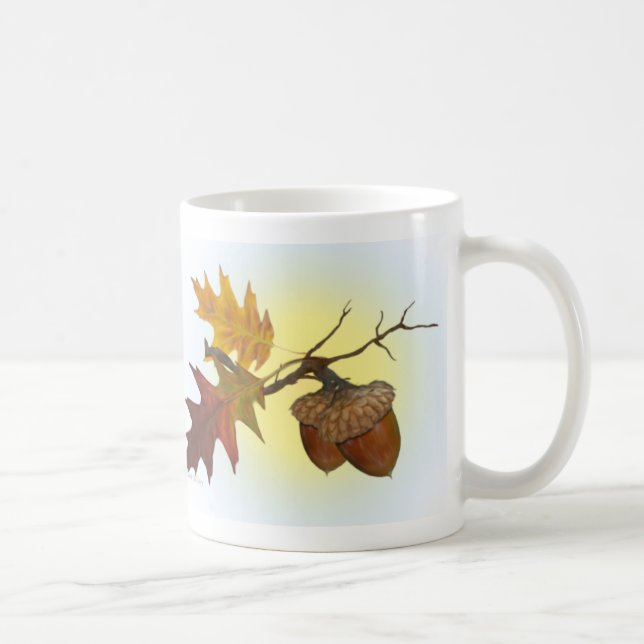 Acorn and Oak Leaves  Coffee Mug (Right)