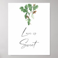Acorn branch - love is sweet take a treat 