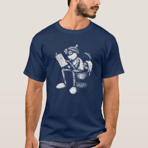Acorn elf resting on the toilet and reading  T-Shi T-Shirt