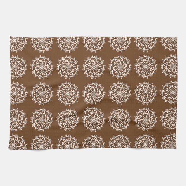 Acorn Mandala Kitchen Towel (Horizontal)