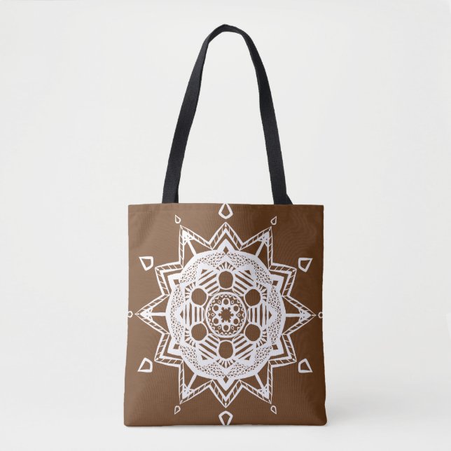Acorn Mandala Tote Bag (Front)