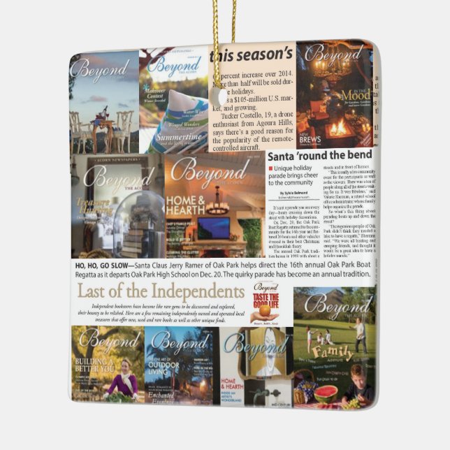 Acorn Ornament Magazines Beyond (Left)