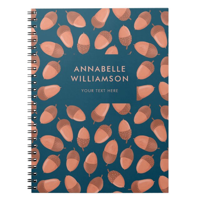 Acorn pattern notebook (Front)