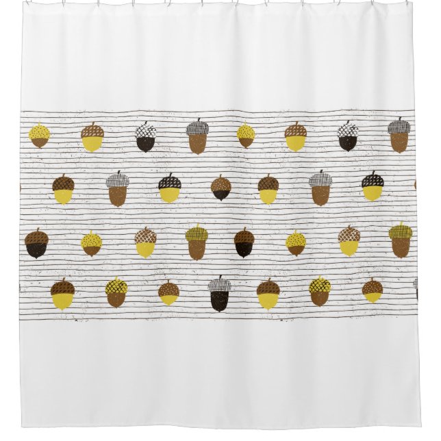 Acorn seamless pattern. Autumn surface decoration. (Front)