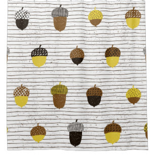 Acorn seamless pattern. Autumn surface decoration.