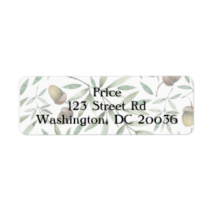 Acorns and greens botanical