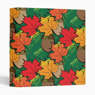 Acorns and leaves III Binder