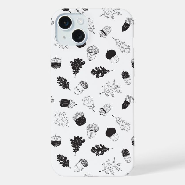 Acorns and leaves iPhone case (Back)