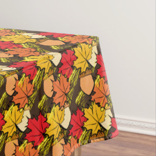 Acorns and leaves IV Tablecloth
