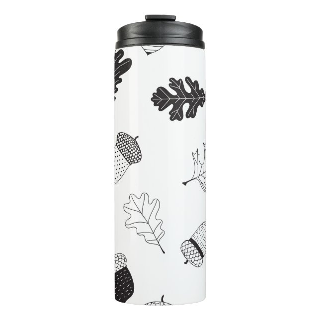 Acorns and leaves thermal tumbler (Front)