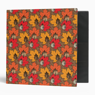 Acorns and leaves V Binder