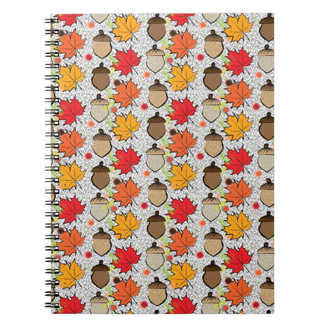 Acorns and leaves VII Notebook (Front)