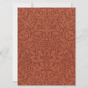 Acorns and Oak Leaves (by William Morris) Card