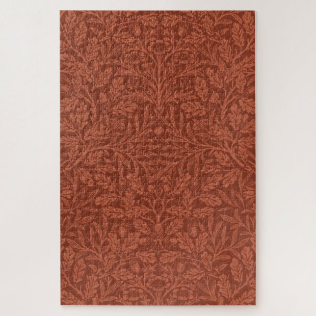 Acorns and Oak Leaves (by William Morris) Jigsaw Puzzle (Vertical)