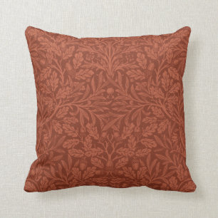 Acorns and Oak Leaves (by William Morris) Throw Pillow