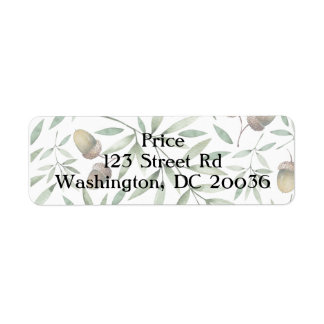 Acorns et greens botaniques