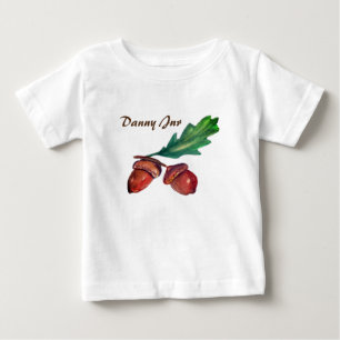 Acorns, Fall Baby Fine Jersey T-Shirt, T-Shirt