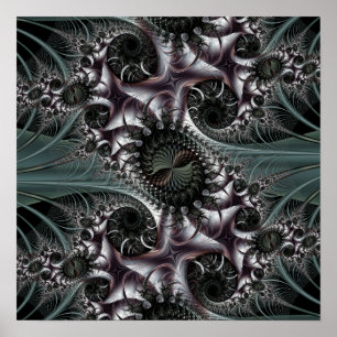 acorns & spiderwebs in the moonlight poster