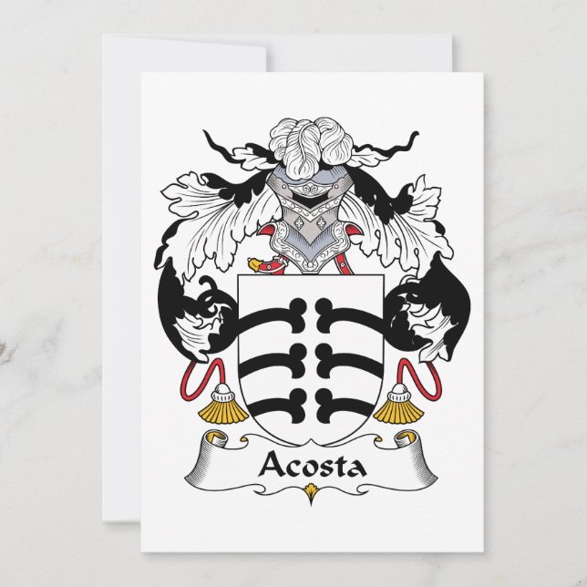 Acosta Family Crest (Front)