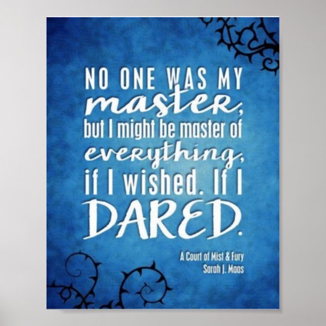 ACOTAR QUOTE POSTER (Front)