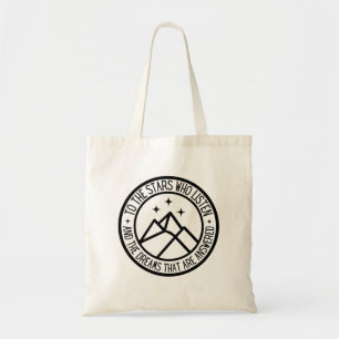 ACOTAR To The Stars Who Listen Velaris Night Court Tote Bag