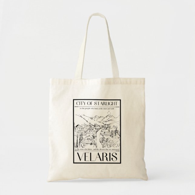 ACOTAR Velaris City of Starlight To The Stars Tote Bag (Front)