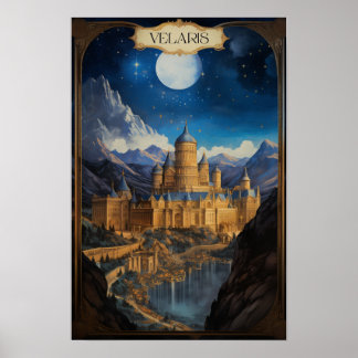 ACOTAR Velaris Travel Poster