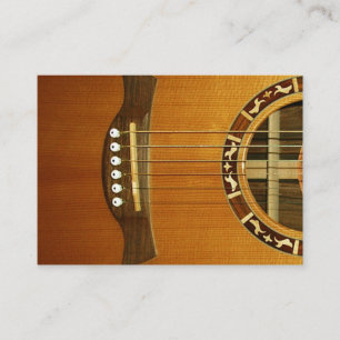 Acoustic 6 String Guitar Business Card