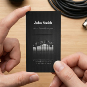 Acoustic Audio Sound Designer Engineer Director Business Card