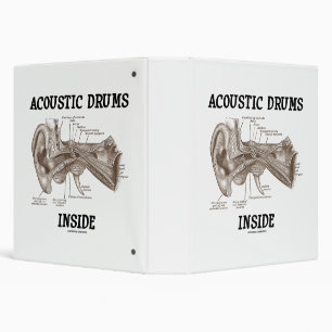 Acoustic Drums Inside Anatomy Of Human Ear Binder