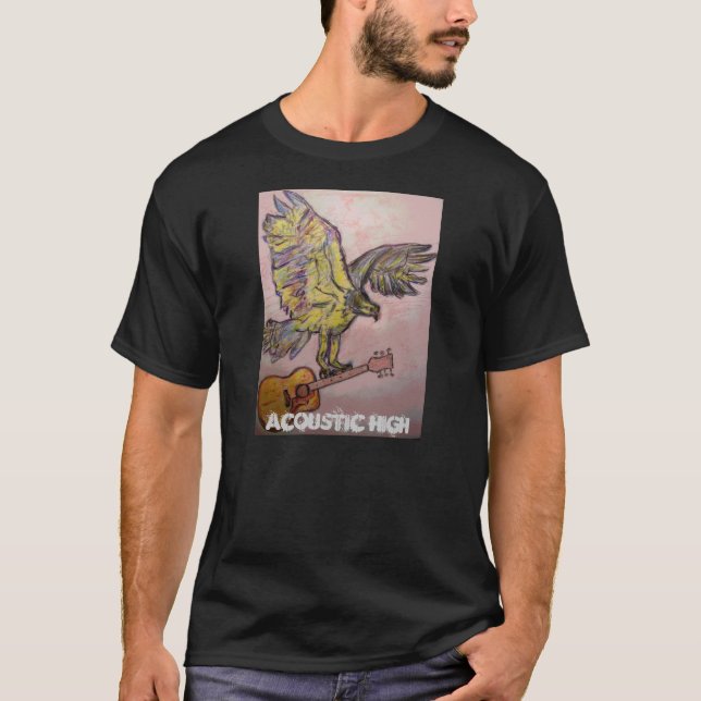 Acoustic Fish Hawk acoustic high T-Shirt (Front)