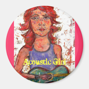 Acoustic Girl Magnet