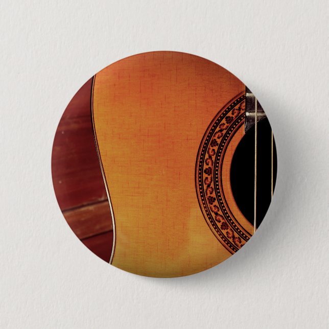 Acoustic Guitar 2 Inch Round Button (Front)
