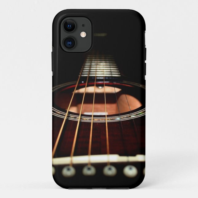 Acoustic Guitar Close-Up iPhone5 Case-Mate Barely iPhone Case (Back)
