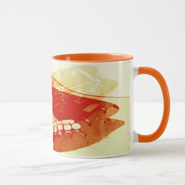 Acoustic guitar collage mug (Right)