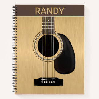 Acoustic Guitar Custom Notebook