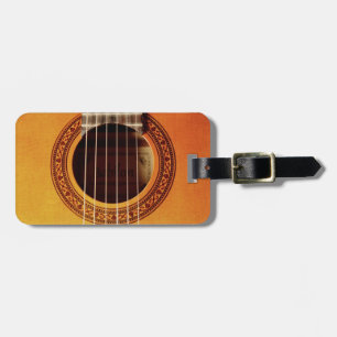 Acoustic Guitar Detail Luggage Tag